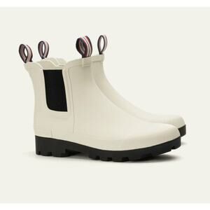 SeaVees Women's Bolinas Off Shore Boots White Size 9 NWOB Waterproof Rubber